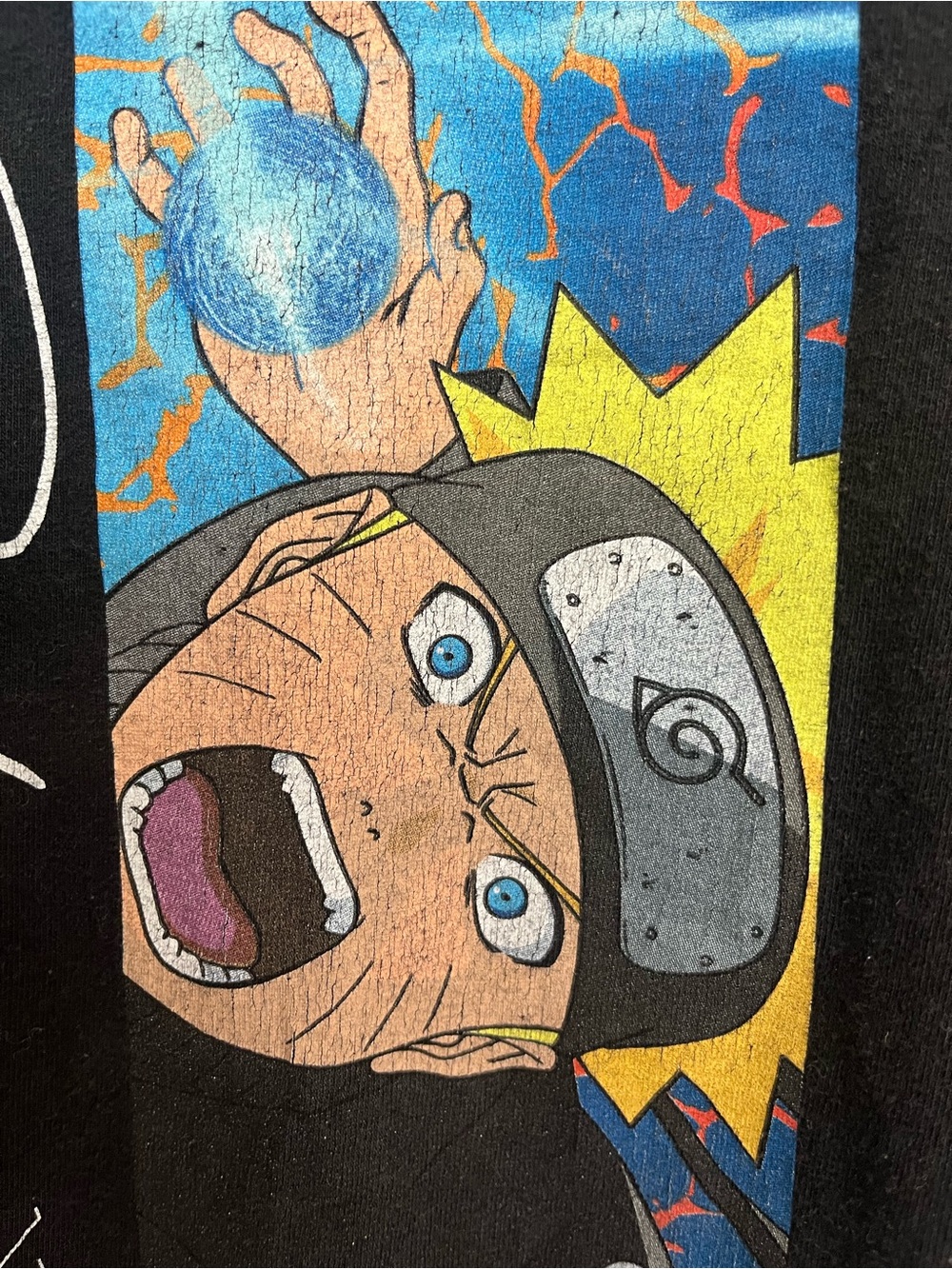 Primitive x Naruto Men's Shippuden Graphic Long Sleeve Tee — Black in size XL